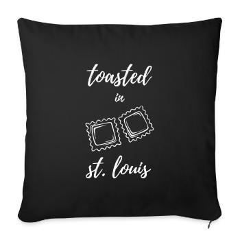 St. Louis Toasted Ravioli - Sofa pillowcase 17,3'' x 17,3'' (45 x 45 cm) - black - Front