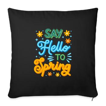 First Day Of Spring Equinox - Sofa pillowcase 17,3'' x 17,3'' (45 x 45 cm) - black - Front