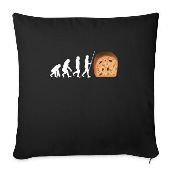 Baking Raisin Bread - Sofakissenbezug 45 x 45 cm - Schwarz - Vorne