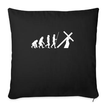 Alot Can Happen In 3 Days, Hallelujah Easter - Sofa pillowcase 17,3'' x 17,3'' (45 x 45 cm) - black - Front