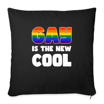 Pride LGBTQ. Aussage - Sofakissenbezug 45 x 45 cm - Schwarz - Vorne