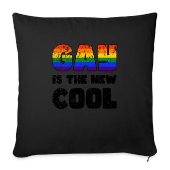 Pride LGBTQ. Aussage - Sofakissenbezug 45 x 45 cm - Schwarz - Vorne