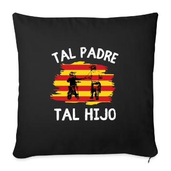 Tal Padre Tal Hijo Motocross Moto Desporte - Sofakissenbezug 45 x 45 cm - Schwarz - Vorne
