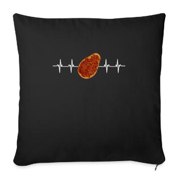 Superfood Huile de lin - Housse de coussin décorative 45 x 45 cm - noir - Devant
