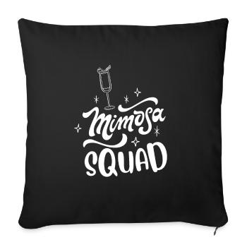 Babes Who Brunch Squat - Sofakissenbezug 45 x 45 cm - Schwarz - Vorne