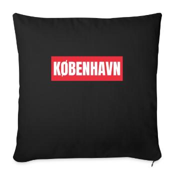 Kobenhavn Denmark Danish Kobenhaven Mermaid - Sofa pillowcase 17,3'' x 17,3'' (45 x 45 cm) - black - Front