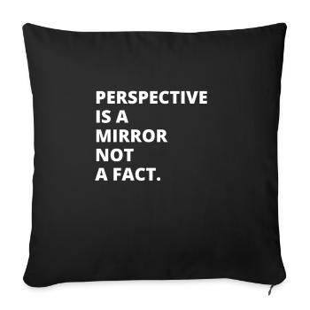 Débat philosophique Sentiment philoslothique - Housse de coussin décorative 45 x 45 cm - noir - Devant