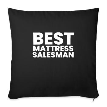 Meilleur vendeur de matelas de lit Docteur - Housse de coussin décorative 45 x 45 cm - noir - Devant