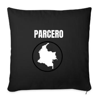 Parcero Colombia Colombian Cartagena Medellin And - Sofa pillowcase 17,3'' x 17,3'' (45 x 45 cm) - black - Front