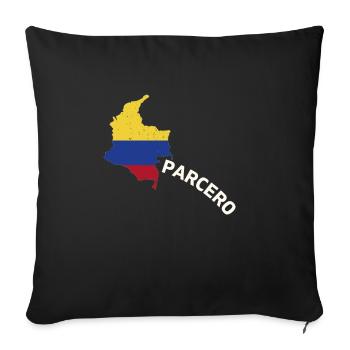 Parcero Colombie Carthagène Colombie Medellin et - Housse de coussin décorative 45 x 45 cm - noir - Devant