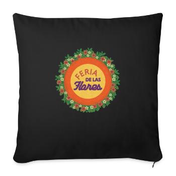 Parcero Colombia Colombian Cartagena Medellin And - Sofa pillowcase 17,3'' x 17,3'' (45 x 45 cm) - black - Front