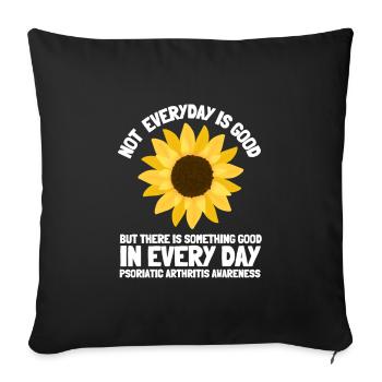 Psoriatic Arthritis Warrior & Chronic PSA - Sofa pillowcase 17,3'' x 17,3'' (45 x 45 cm) - black - Front