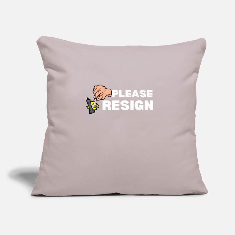 Chess Please Resign Sofa pillowcase 17,3'' x 17,3'' (45 x 45 cm)