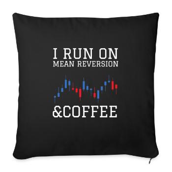 Volatility Options Trading Trader - Sofa pillowcase 17,3'' x 17,3'' (45 x 45 cm) - black - Front
