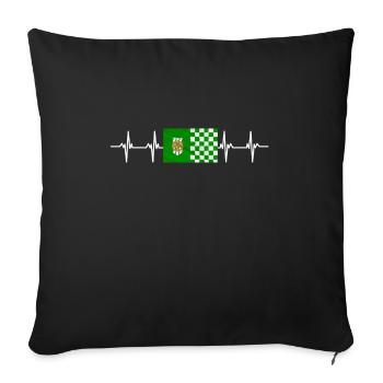 Irish Ireland Limerick Flag - Sofa pillowcase 17,3'' x 17,3'' (45 x 45 cm) - black - Front