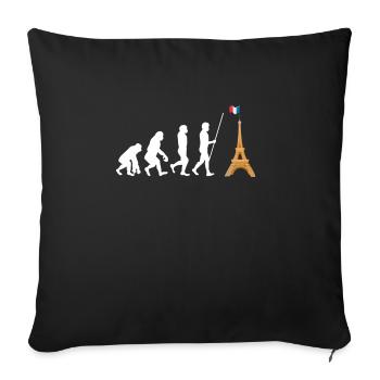 Oui Oui Merci - Sofa pillowcase 17,3'' x 17,3'' (45 x 45 cm) - black - Front