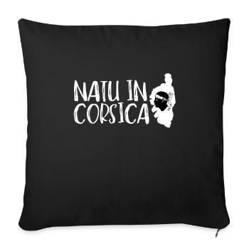 Corse Corsu Corssica 2B Head De Maure Corsica - Housse de coussin décorative 45 x 45 cm - noir - Devant