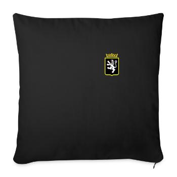 Italie Italien Vallée d’Aoste - Housse de coussin décorative 45 x 45 cm - noir - Devant