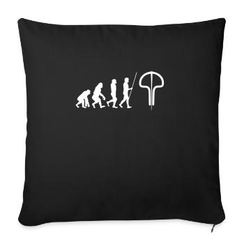 Jew Mouth Harp Jaw Harp Bass - Sofa pillowcase 17,3'' x 17,3'' (45 x 45 cm) - black - Front