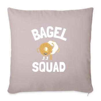 Sesame Bagel New York Jewish Deli - Sofakissenbezug 45 x 45 cm - helles Taupe - Vorne