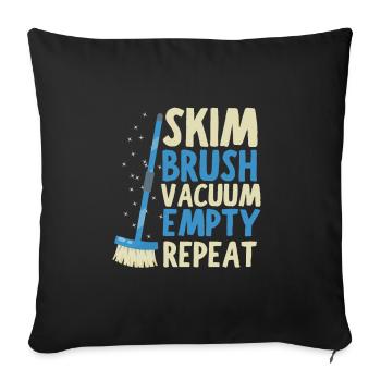 Pool Guy Maintenance And Swimming Pool Cleaner - Sofakissenbezug 45 x 45 cm - Schwarz - Vorne
