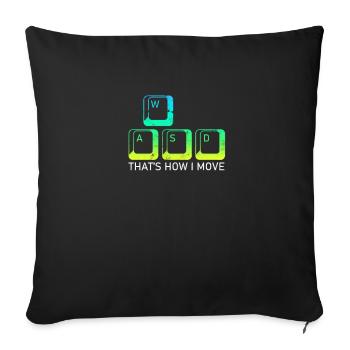THAT'S HOW I MOVE - Fitness - Sofakissenbezug 45 x 45 cm - Schwarz - Vorne