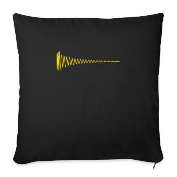 Synthesizer Analog Synth Techno - Electronic - Sofa pillowcase 17,3'' x 17,3'' (45 x 45 cm) - black - Front