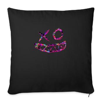 Rave Trance Edm Festival - Electronic Music - Sofa pillowcase 17,3'' x 17,3'' (45 x 45 cm) - black - Front