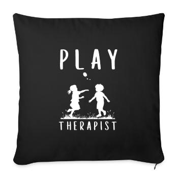 Play Therapist - Recreational Therapy Therapist RT - Sofakissenbezug 45 x 45 cm - Schwarz - Vorne