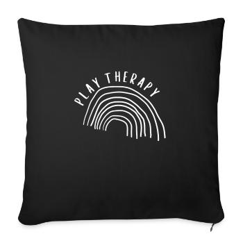 Play Therapist - Recreational Therapy Therapist RT - Sofakissenbezug 45 x 45 cm - Schwarz - Vorne