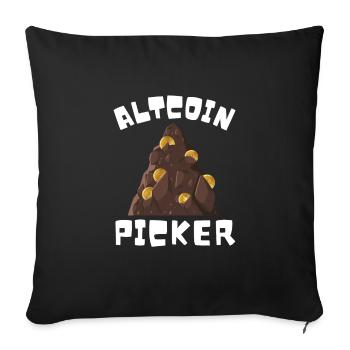 Altcoin Traders - Sofa pillowcase 17,3'' x 17,3'' (45 x 45 cm) - black - Front
