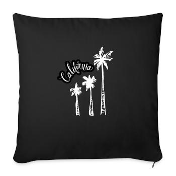 California This Place - Sofa pillowcase 17,3'' x 17,3'' (45 x 45 cm) - black - Front