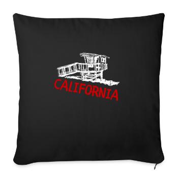 California This Place - Sofa pillowcase 17,3'' x 17,3'' (45 x 45 cm) - black - Front