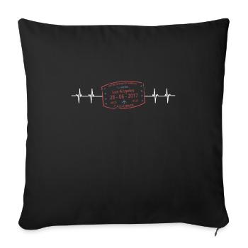 California This Place - Sofa pillowcase 17,3'' x 17,3'' (45 x 45 cm) - black - Front