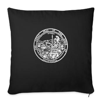 California This Place - Sofa pillowcase 17,3'' x 17,3'' (45 x 45 cm) - black - Front