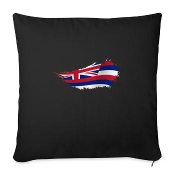 Waikiki Honolulu Island - Sofa pillowcase 17,3'' x 17,3'' (45 x 45 cm) - black - Front