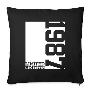39TH BIRTHDAY LIMITED EDITION 1987 - Sofa pillowcase 17,3'' x 17,3'' (45 x 45 cm) - black - Front