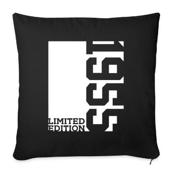 71E ANNIVERSAIRE ÉDITION LIMITÉE 1955 - Housse de coussin décorative 45 x 45 cm - noir - Devant