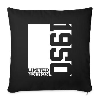 76E ANNIVERSAIRE ÉDITION LIMITÉE 1950 - Housse de coussin décorative 45 x 45 cm - noir - Devant