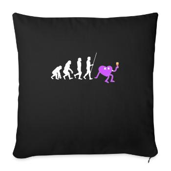 Wine Tasting - Wine is my favorite color - Sofa pillowcase 17,3'' x 17,3'' (45 x 45 cm) - black - Front