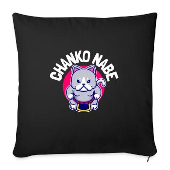 Ragoût de sumo - Hot Pot Chanko Hub - Housse de coussin décorative 45 x 45 cm - noir - Devant