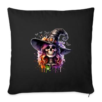 In a world full of princesses, be a witch - Sofa pillowcase 17,3'' x 17,3'' (45 x 45 cm) - black - Front