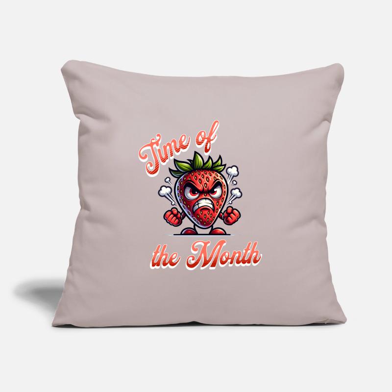 Période Semaine de la fraise Période du mois Housse de coussin décorative 45 x 45 cm