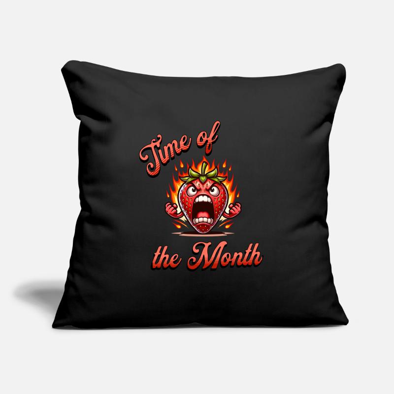 Heure du mois Menstruation Housse de coussin décorative 45 x 45 cm