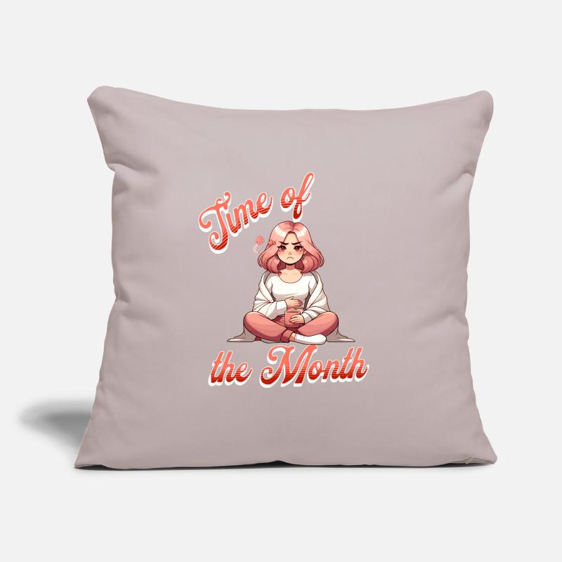 Période des règles du mois Housse de coussin décorative 45 x 45 cm