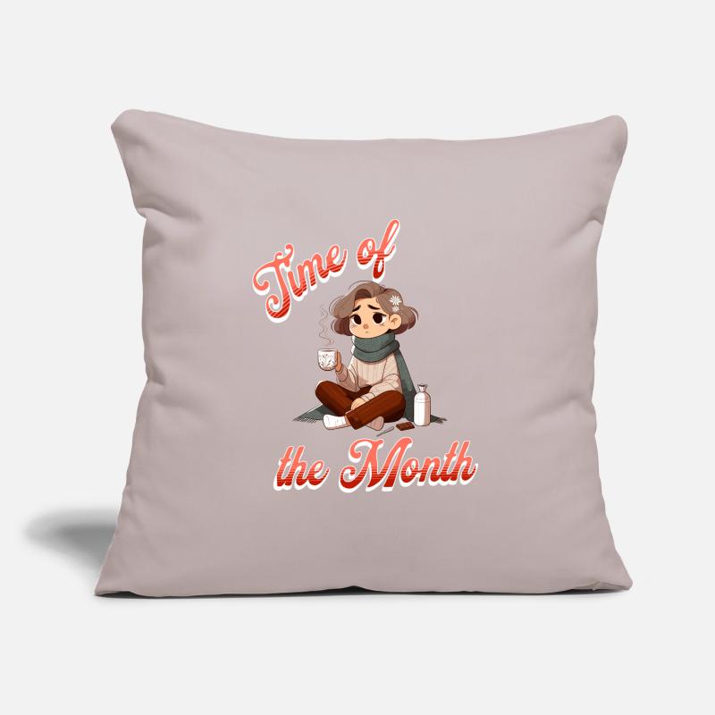 Période des menstruations du mois Housse de coussin décorative 45 x 45 cm