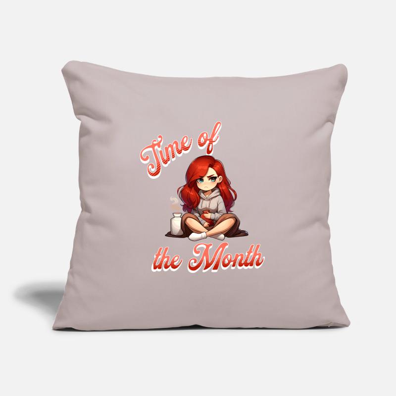 Période – Période du mois illustrée Housse de coussin décorative 45 x 45 cm