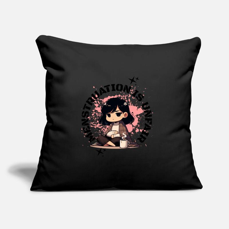 La menstruation est une déclaration injuste Housse de coussin décorative 45 x 45 cm