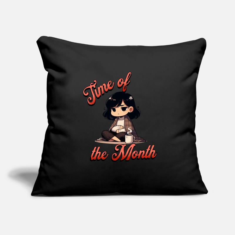 Illustration de la période des menstruations du mois Housse de coussin décorative 45 x 45 cm