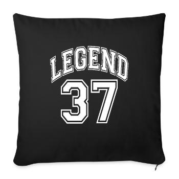 Legend 37 - Sofa pillowcase 17,3'' x 17,3'' (45 x 45 cm) - black - Front